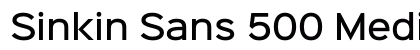 Sinkin Sans 500 Medium Regular preview