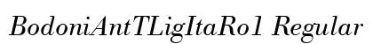 BodoniAntTLigItaRo1 Regular font free download