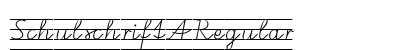 SchulschriftA Regular Font Preview