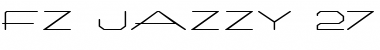 FZ JAZZY 27 EX Font