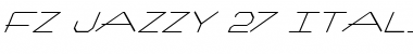 FZ JAZZY 27 ITALIC Normal Font