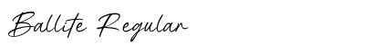 Ballite Regular Font Preview