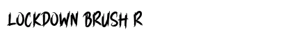 LOCKDOWN BRUSH Regular Font Preview