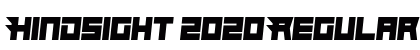 Hindsight 2020 Regular Font Preview