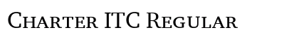 Charter ITC Regular font free download