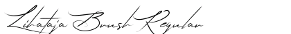 Lihataja Brush Regular Font Preview