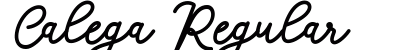Calega Regular Font Preview