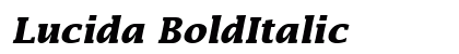 Lucida BoldItalic preview