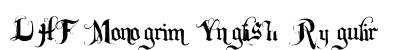 LHF Monogram English Regular Font Preview