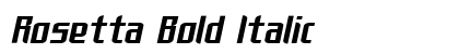 Rosetta Bold Italic preview
