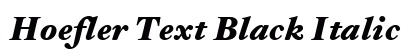 Hoefler Text Black Italic preview Hoefler Text Black Italic preview