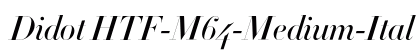 Didot HTF-M64-Medium-Ital Preview