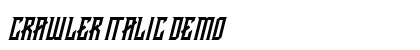 CRAWLER Italic Demo preview