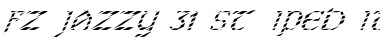 FZ JAZZY 31 STRIPED ITALIC Normal Font