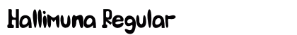Hallimuna Regular Font Preview