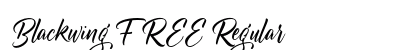 Blackwing FREE Regular Font Preview