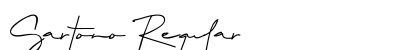 Sartono Regular Font Preview