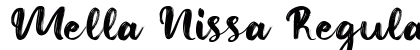 Mella Nissa Regular Font Preview
