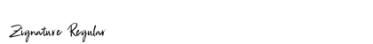 Zignature Regular Font Preview