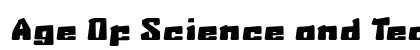 Age Of Science and Technology Regular Font Preview