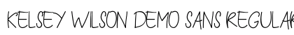 Kelsey Wilson Demo Sans Regular preview Kelsey Wilson Demo Sans Regular preview
