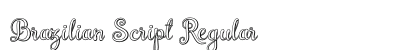 Brazilian Script Regular preview Brazilian Script Regular preview