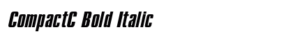 CompactC Bold Italic preview CompactC Bold Italic preview