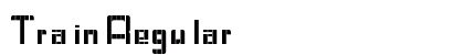 Train Regular Font Preview