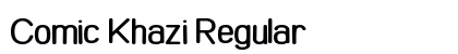 Comic Khazi Regular Font Preview