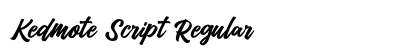 Kedmote Script Regular preview Kedmote Script Regular preview