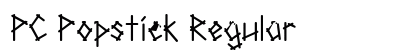 PC Popstick Regular Font Preview