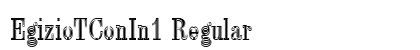 EgizioTConIn1 Regular Font Preview