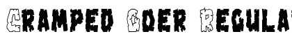 Cramped Goer Regular Font Preview