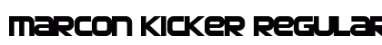 Marcon Kicker Regular Font Preview