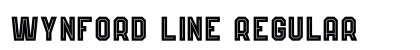Wynford Line Regular Font Preview