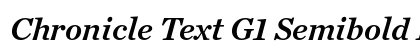 Chronicle Text G1 Semibold Italic preview