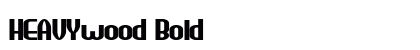 HEAVYwood Bold Font Preview