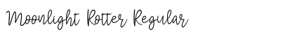 Moonlight Rotter Regular Font Preview