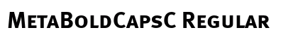 MetaBoldCapsC Regular Font Preview