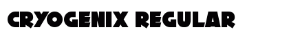 Cryogenix Regular Font Preview