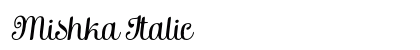 Mishka Italic preview