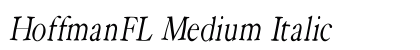 HoffmanFL Medium Italic