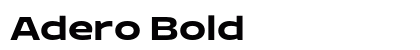 Adero Bold preview