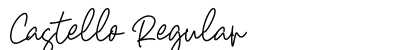 Castello Regular Font Preview