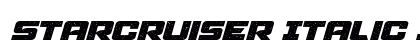 Starcruiser Italic Italic Font Starcruiser Italic Italic Font Preview