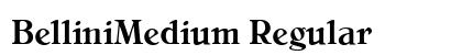 BelliniMedium Regular font free download