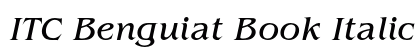 ITC Benguiat Book Italic Preview