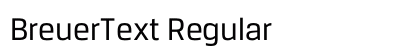 BreuerText Regular preview