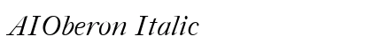 AIOberon Italic preview