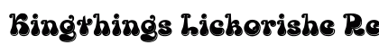 Kingthings Lickorishe Regular Font Preview